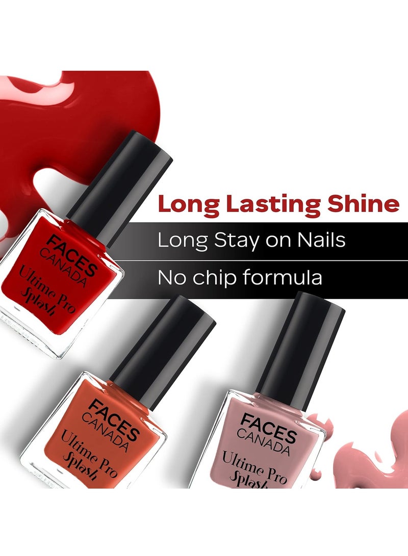 FACES CANADA Ultime Pro Splash Nail Enamel Pink Punch 130 8ml - Image 3