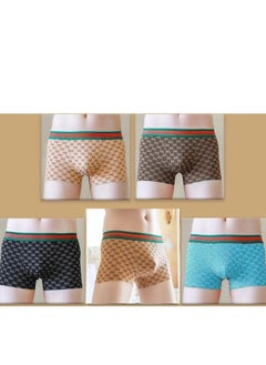 OUTAD 4 Pcs Men's Trunks Boxer Breathable Shorts Box PC Cotton Briefs Fashion Sports Boxer XXXL  - Image 2