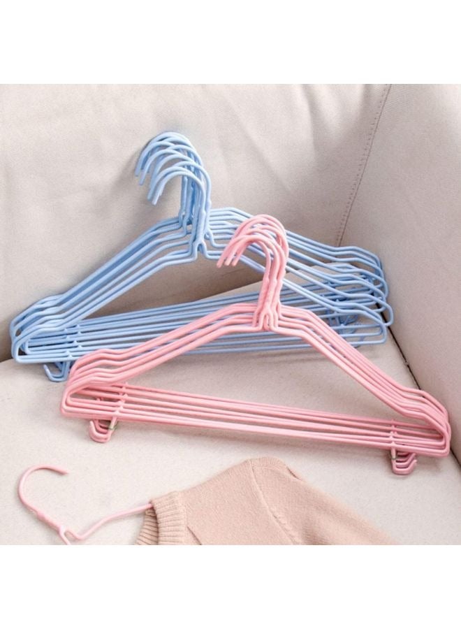 10pcs Silicone Coated Metal Clothes Hanger Multicolor - Image 5
