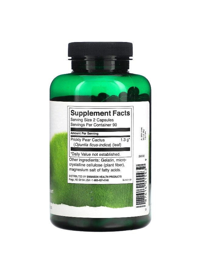 SWANSON سوانسون، صبار التين الشوكي، 650 ملغ، 180 كبسولة - Image 2