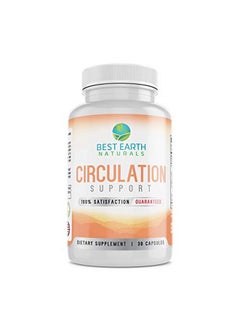 Best Earth Naturals Circulation Support Supplement Supports Healthy Blood Flow And Wellness Herbal Formula For Vitality And Well Being With Ginger Root Sweet Orange Extract And More 30 Count  - Image 2