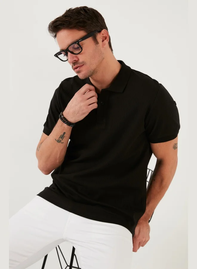 بوراتي Buratti Cotton Regular Fit Buttoned Polo Collar T Shirt Men's POLO COLLAR T SHIRT 5902281
