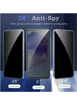 Samsung Galaxy A56 2-Pack HD Full Privacy Anti-Peeping Screen Protector+1-Pack HD Clear Screen Protetor  Tempered Glass Screen Protector with Camera Lens Protector Compatible with Samsung Galaxy A56 - view 4