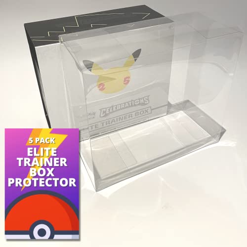 Fidelis Pokemon Case (Elite Trainer) Clear Plastic Display Box for ETB Elite Trainer Box, Convenient, Stackable Storage Solution for Collectors Gifts Pokemon Cards Protector… - Image 1