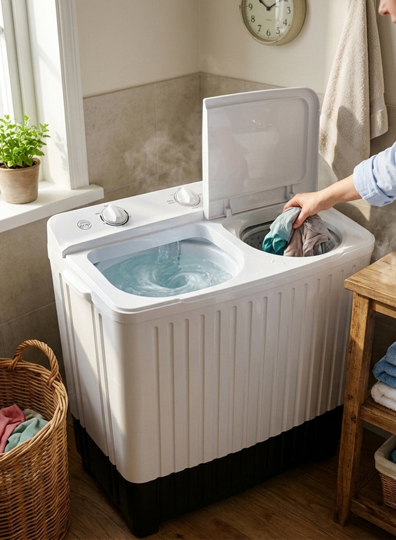 General Sreen Twin Tub Washing Machine - 10 kg - White - GSWM-10K-TTW - Image 3
