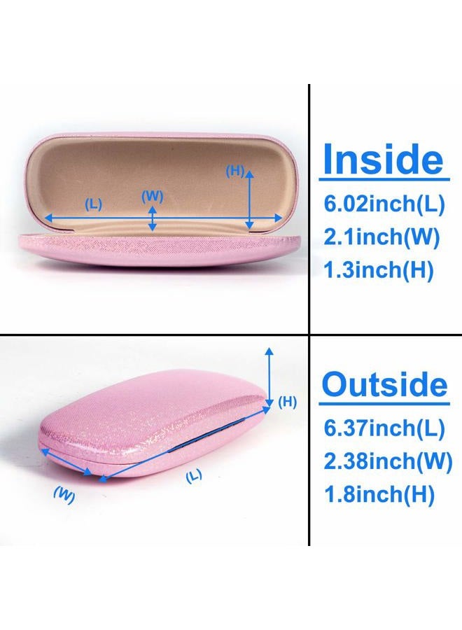 RayLove Unisex Hard Shell Eyeglasses Cases, Protective Case For Glasses, Deep Bright Pink, One size - Image 2