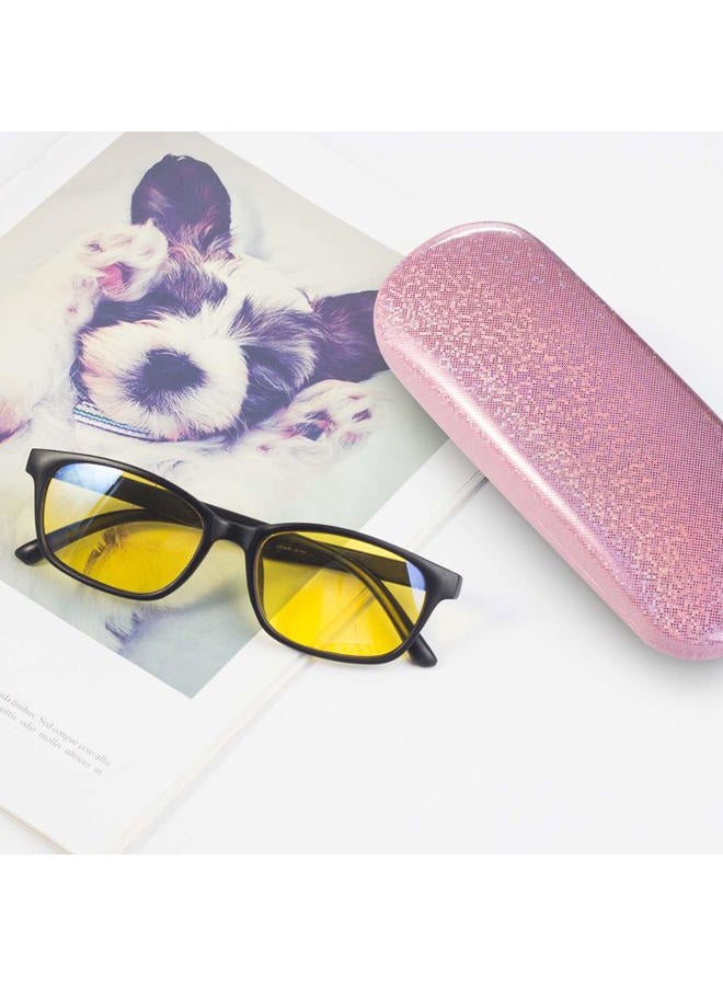 RayLove Unisex Hard Shell Eyeglasses Cases, Protective Case For Glasses, Deep Bright Pink, One size - Image 5