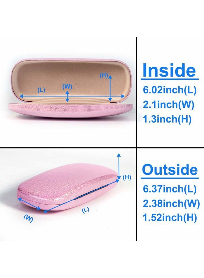 RayLove Unisex Hard Shell Eyeglasses Cases, Protective Case For Glasses, Deep Bright Pink, One size - Image 3