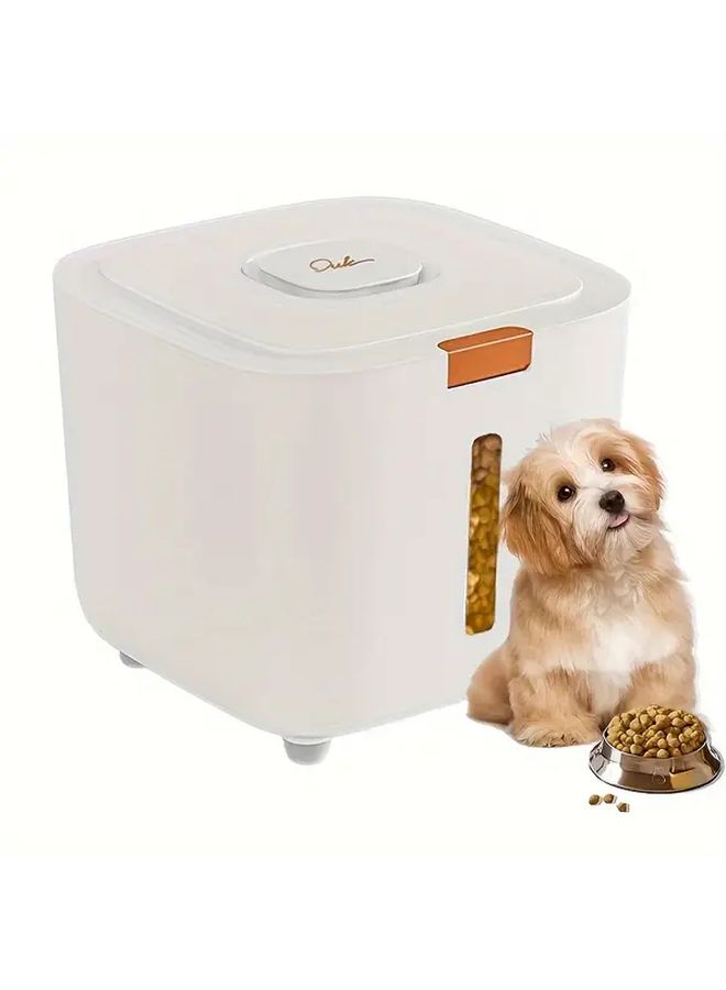 Airtight Pet Food Storage Container With Lid Plastic Dry Food Dispenser And Non Slip Base For Dogs And Cats Small Square - Image 4