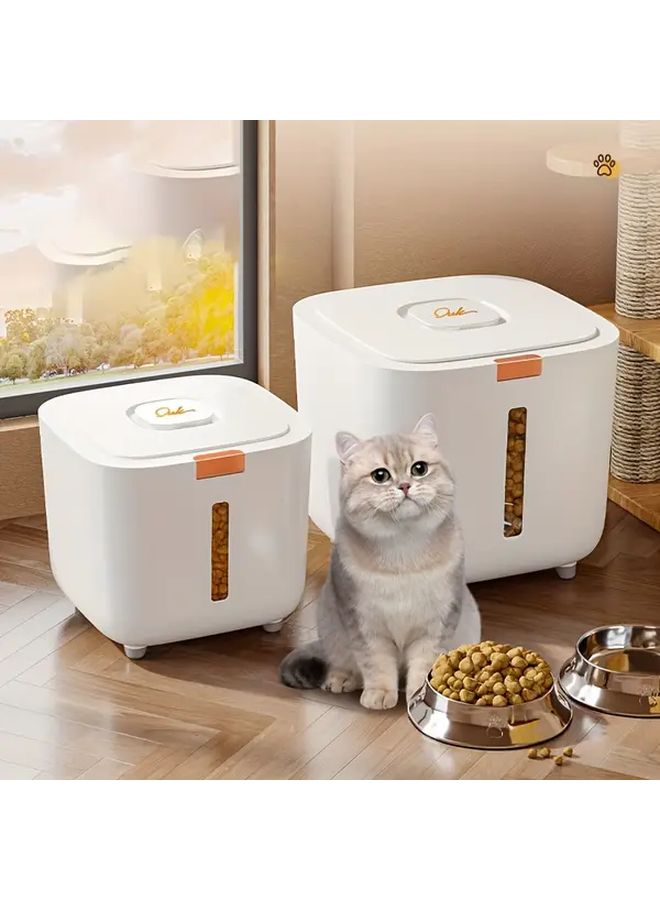 Airtight Pet Food Storage Container With Lid Plastic Dry Food Dispenser And Non Slip Base For Dogs And Cats Small Square - Image 3