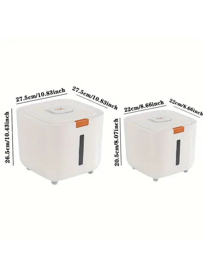 Airtight Pet Food Storage Container With Lid Plastic Dry Food Dispenser And Non Slip Base For Dogs And Cats Small Square - Image 2