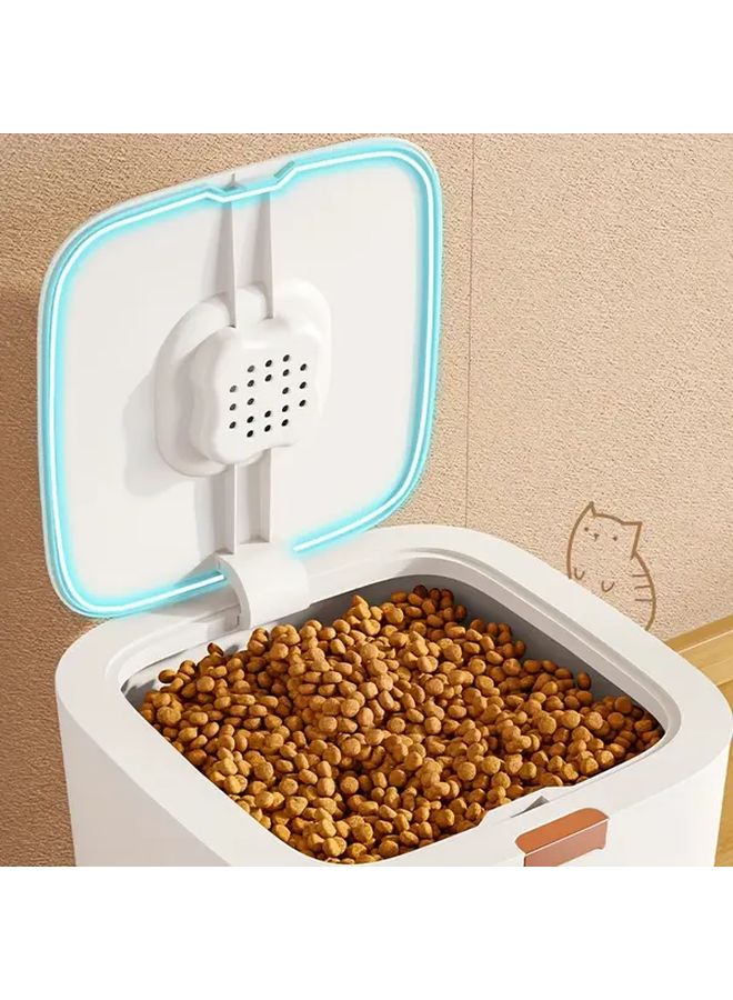 Airtight Pet Food Storage Container With Lid Plastic Dry Food Dispenser And Non Slip Base For Dogs And Cats Small Square - Image 5