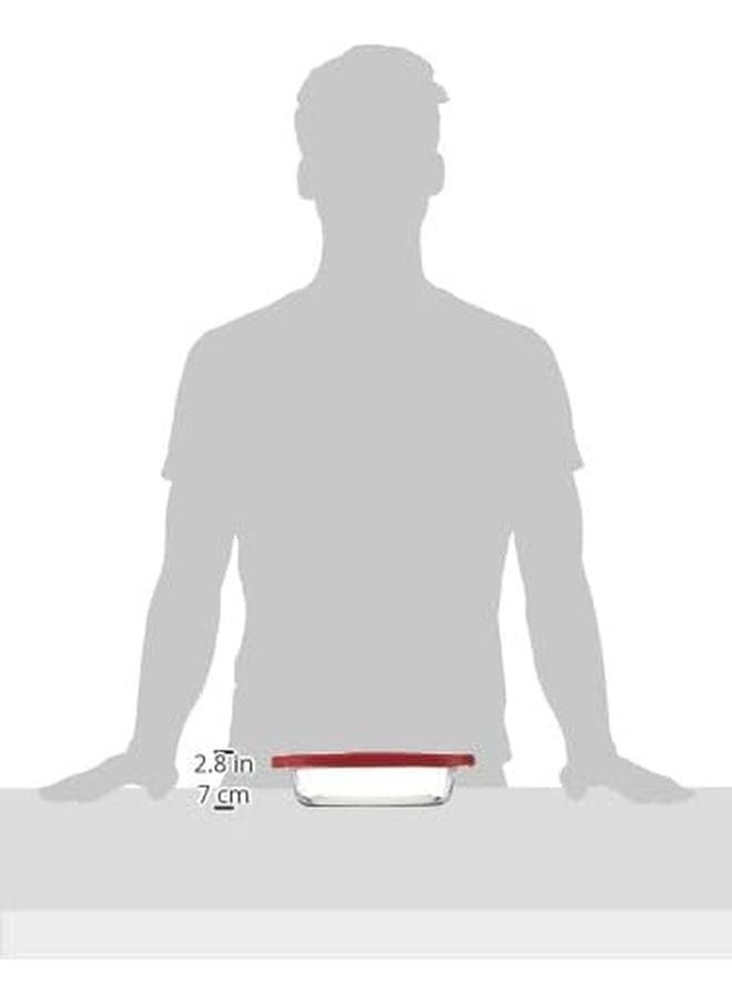 Anchor Hocking - 91816Tfc True Fit Square Baking Dish With Lid Red 8 Inch - Image 1