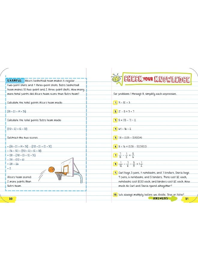 Everything You Need to Ace Pre-Algebra and Algebra I in One Big Fat Notebook