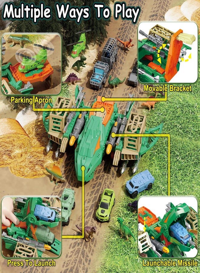 Frontoytall Jumbo Dinosaur Toys for Kids 3-5, 12 Mini Dinosaurs & 6 Truck Carrier Cars, Birthday Gifts Toys for 3 4 5+ Year Old Boy, Create a Dino World, Educational Figures, Dinosaur Play Set - Image 2