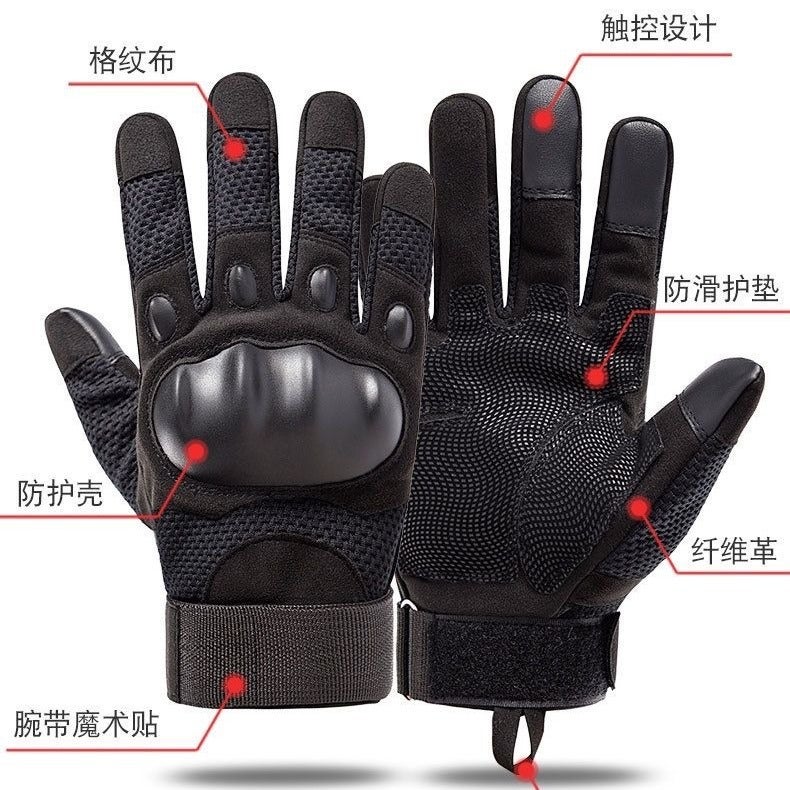Tactical Gloves Men'S Outdoor Combat Non-Slip Protective Wear-Resistant Full-Finger Army Fan Cycling Motorcycle Gloves Fall-Resistant - Image 5