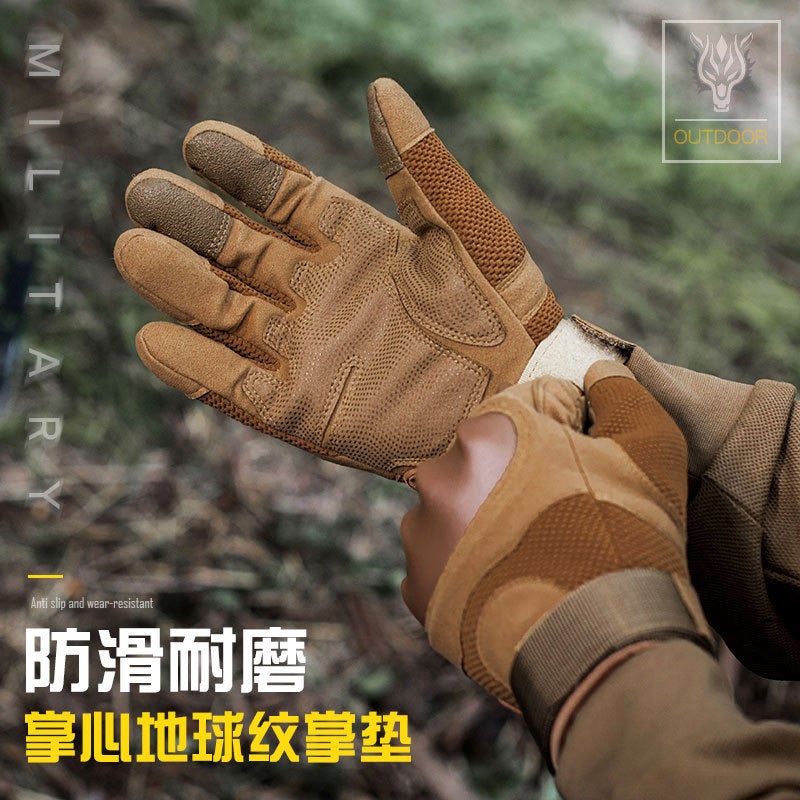 Tactical Gloves Men'S Outdoor Combat Non-Slip Protective Wear-Resistant Full-Finger Army Fan Cycling Motorcycle Gloves Fall-Resistant - Image 4