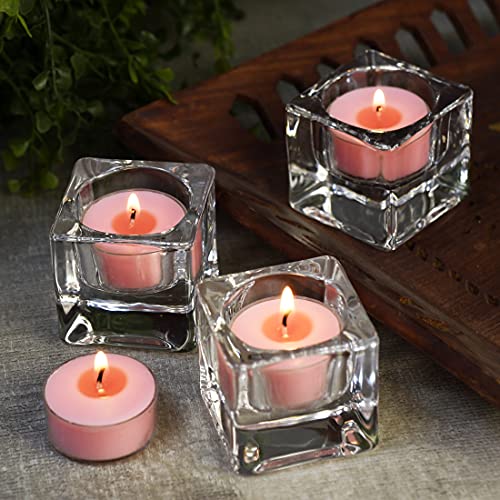 DEYBBY Natural Scented Soy Wax Tealight Candles Bulk, Romantic Rose Aromatherapy Luxury Tea Candle Set of 12-4 Hour Burn Time|Great for Valentine's Day, Birthday - Image 5