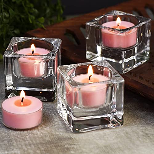 DEYBBY Natural Scented Soy Wax Tealight Candles Bulk, Romantic Rose Aromatherapy Luxury Tea Candle Set of 12-4 Hour Burn Time|Great for Valentine's Day, Birthday - Image 4