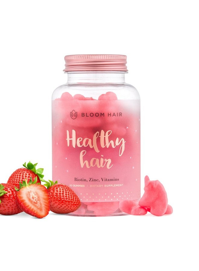 Bloom Hair Bloom Hair Gummies for Faster Hair Growth & Biotin Vitamins for Rapid Hair Growth for Women Gummies Hair Vitamins Supplements for Increased Hair Thickness Vegan Hair Growth Vitamins 