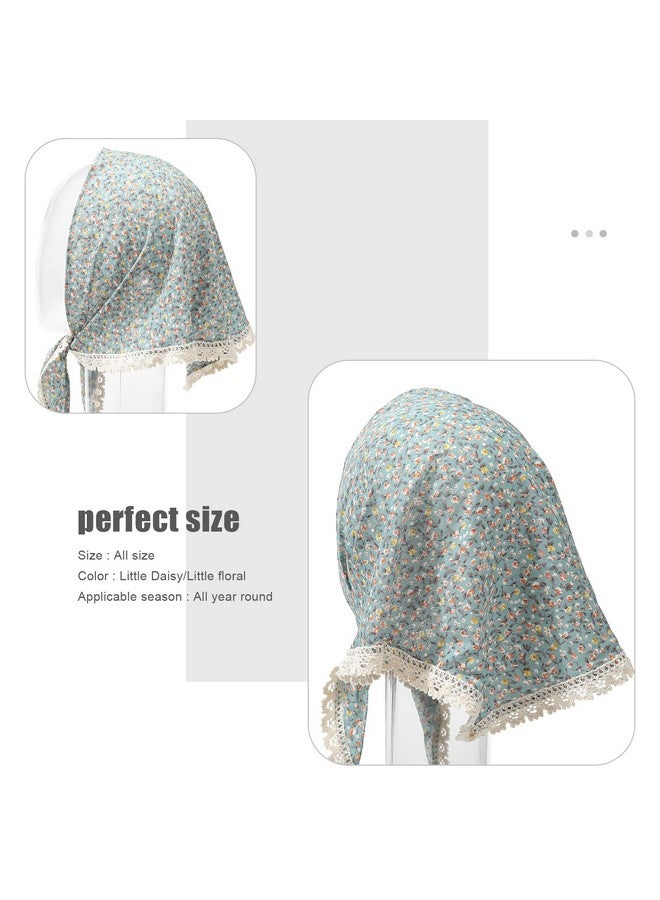 Molans 3Pcs Floral Head Scarf Chiffon Hair Bandanas Kerchief Vintage Boho Hair Scarf For Women Girls - Image 5