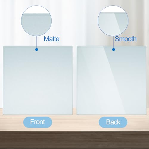 Nuanchu 12 Inch Tempered Frosted Glass Paint Muller Slab Mineral Pigment Grinding Plate for DIY Oil Painting Watercolor Oil Acrylic Painting - Image 2