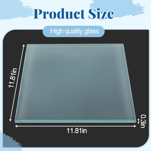 Nuanchu 12 Inch Tempered Frosted Glass Paint Muller Slab Mineral Pigment Grinding Plate for DIY Oil Painting Watercolor Oil Acrylic Painting - Image 3