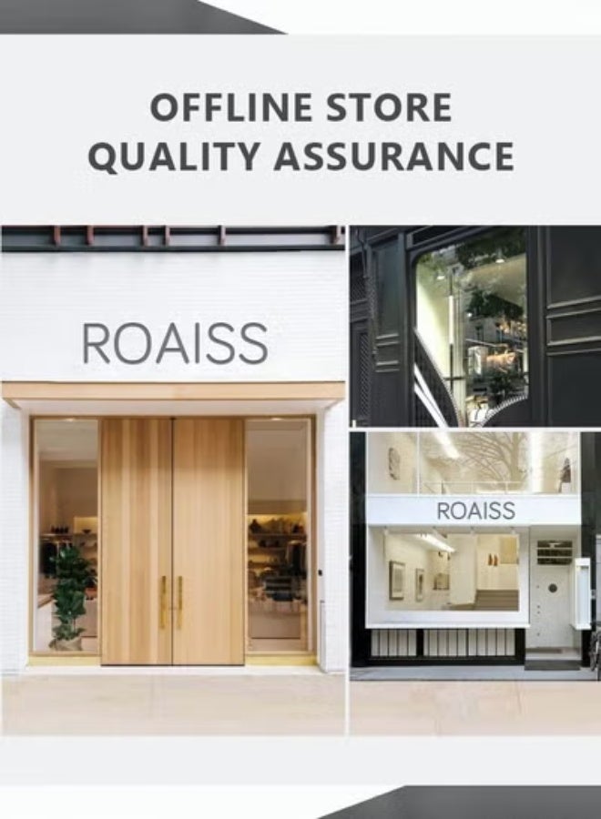 roaiss حقيبة ظهر متعددة الوظائف مقاومة للماء مع منفذ USB حقيبة مدرسية أكسفورد مقاومة للماء للرجال للعمل والسفر والطيران وركاب الأعمال مقاس 15.6 بوصة كمبيوتر محمول أزرق - Image 3