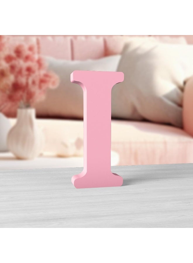 TPGP Pink Wood Letter - 6 Inch Unfinished Standing Decorative Letter - Image 1
