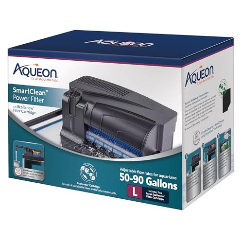 Aqueon Aquarium Fish Tank SmartClean Power Filter with EcoRenew Filter Cartridge 5090 Gallons