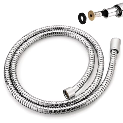 hansengroe Shower Hose for Grohe 28143000 RelexaFlex 59 Metal Longlife Handheld Shower Hose Replacement Starlight Chrome - Image 1