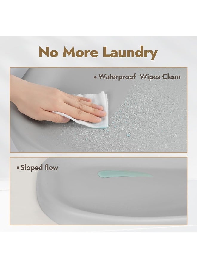 Papablic Wipeable Baby Changing Pad with Removable Safety Strap, Easy to Clean & Non-Slip Waterproof, Changing Pad for Dresser,Bed - Image 2