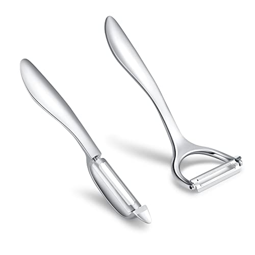 Honsen Set of 2 Stainless Steel Vegetable Peeler,Y-Shaped and I-Shaped Stainless Steel Peelers For Potatoes, All Fruits & Veggies¡­ - Image 3