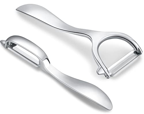 Honsen Set of 2 Stainless Steel Vegetable Peeler,Y-Shaped and I-Shaped Stainless Steel Peelers For Potatoes, All Fruits & Veggies¡­ - Image 1