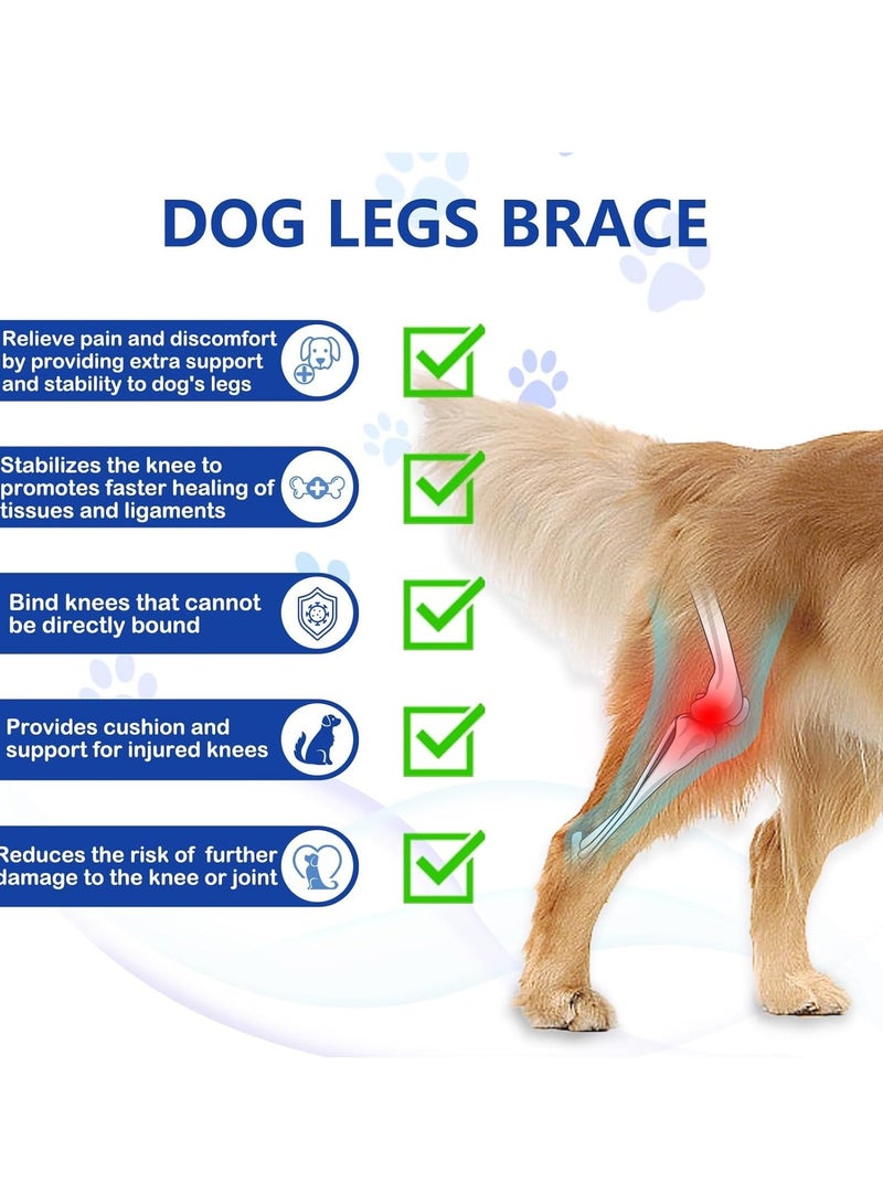 KASTWAVE Dog Knee Brace with Side Stabilizers for Dog ACL, Adjustable Canine Shoulder Leg Hip Wraps for Arthritis & Torn CCL, Wound Care & Loss of Stability from Arthritis  - Image 2