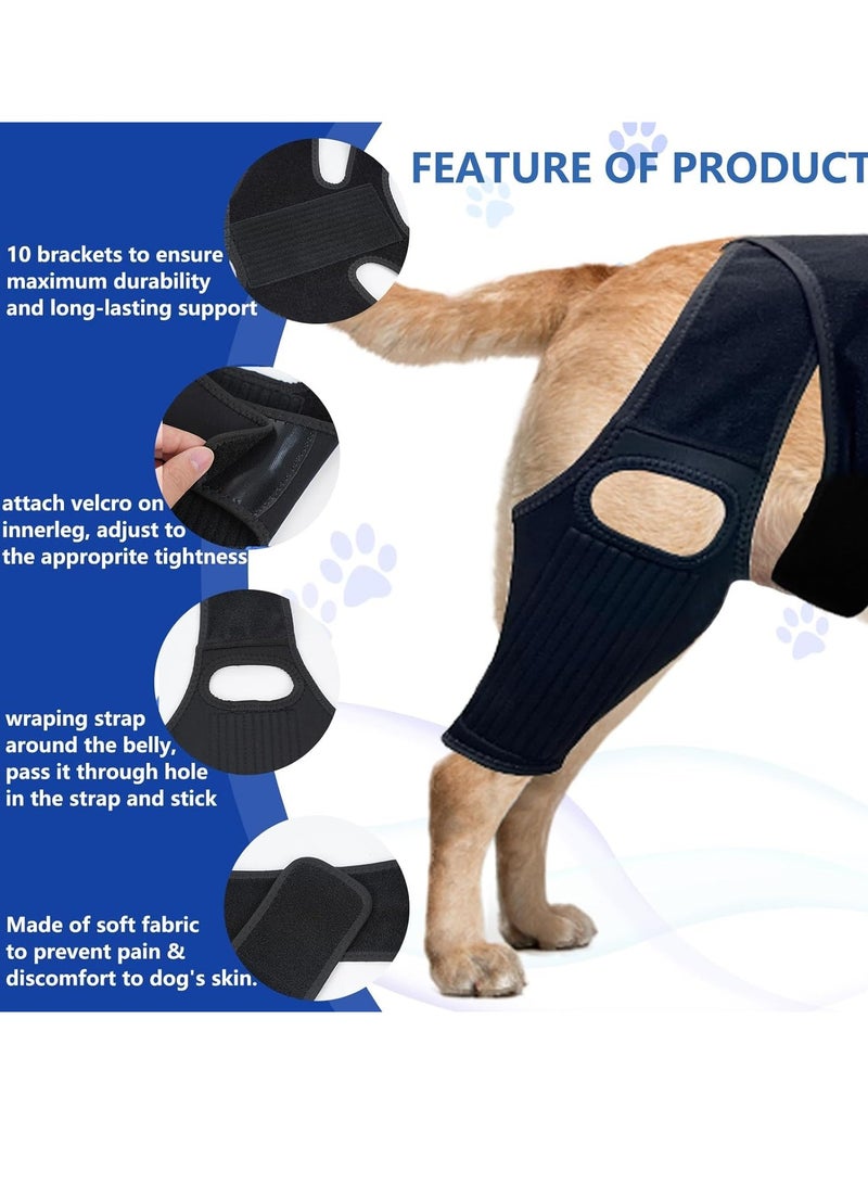 KASTWAVE Dog Knee Brace with Side Stabilizers for Dog ACL, Adjustable Canine Shoulder Leg Hip Wraps for Arthritis & Torn CCL, Wound Care & Loss of Stability from Arthritis  - Image 3