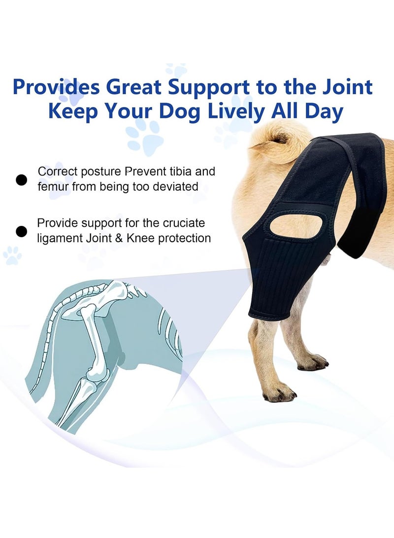 KASTWAVE Dog Knee Brace with Side Stabilizers for Dog ACL, Adjustable Canine Shoulder Leg Hip Wraps for Arthritis & Torn CCL, Wound Care & Loss of Stability from Arthritis  - Image 4