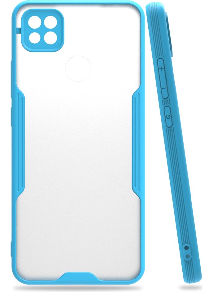 FUJİMAX FUJIMAX Xiaomi Redmi 9c Case Camera Protection Pastel Color Flexible Silicone Platinum Cover 