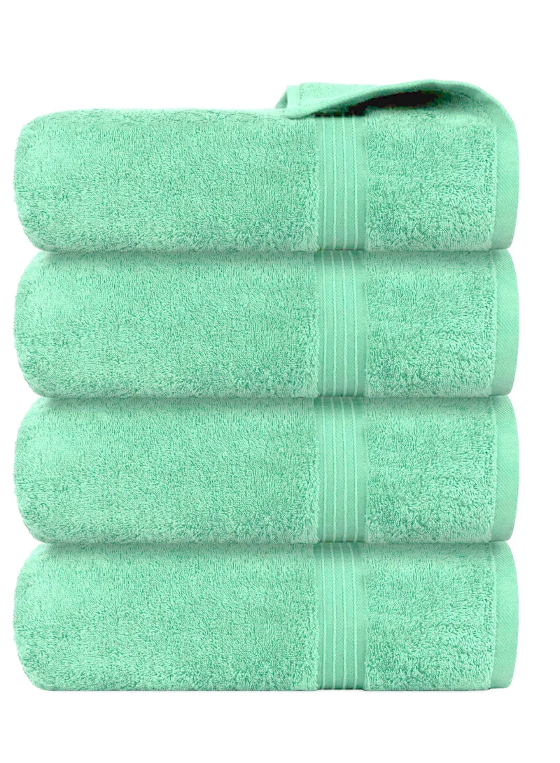Bliss Casa Bliss Casa 4-Piece Bath Towels, 100% Combed Cotton 550 GSM Superior Quality, Quick Dry Highly Absorbent Thick Soft Hotel Towles for Bath And Spa Bathroom Towel Set 70x140cm