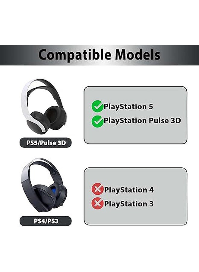 MXN Sony PS5/Pulse 3D Wireless Gaming Headset Cups with Cooling-Gel Earpads Cushions Compatible,  Upgraded Earpads Cushions with Softer Material - Image 5