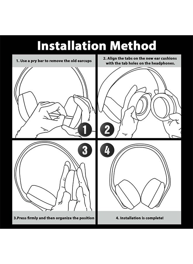 MXN Sony PS5/Pulse 3D Wireless Gaming Headset Cups with Cooling-Gel Earpads Cushions Compatible,  Upgraded Earpads Cushions with Softer Material - Image 4