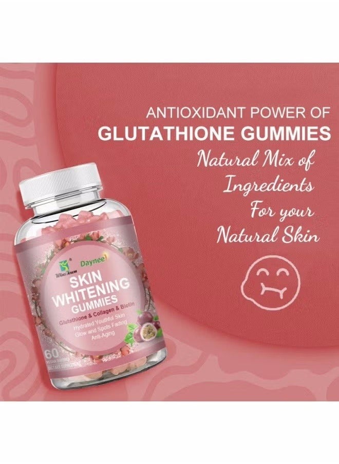Daynee Advanced Collagen Supplement, Glutathione Skin Whitening Gummies Collagen Fudge, 60 Veggie Capsules  - Image 5