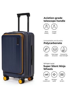 Mokobara MOKOBARA The Transit Cabin Pro Luggage Small Cabin Size Poly-Carbonate Hard Sided 8 Hinomoto Wheels Suitcase for Travelling (We Meet Again Sunray 2.0)  - Image 4