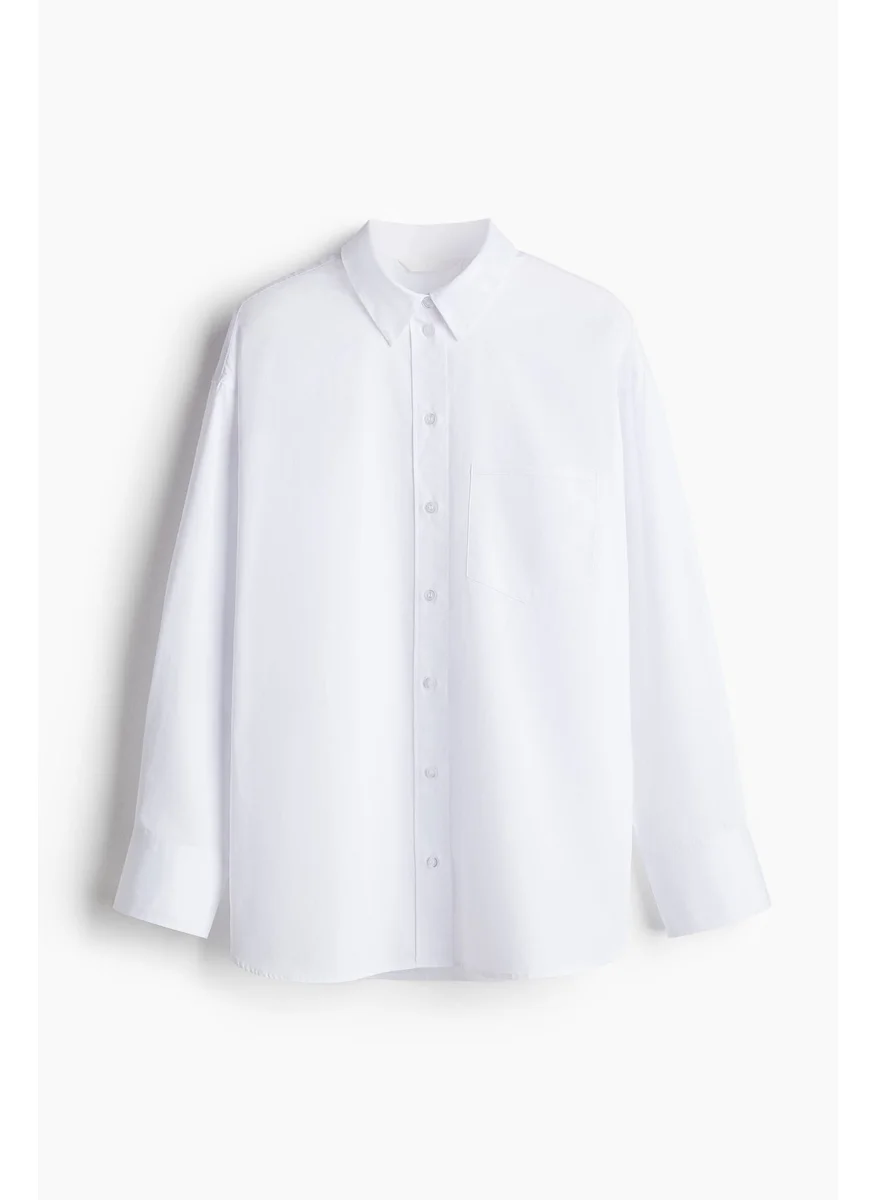 H&M Loose-Fit Cotton Shirt