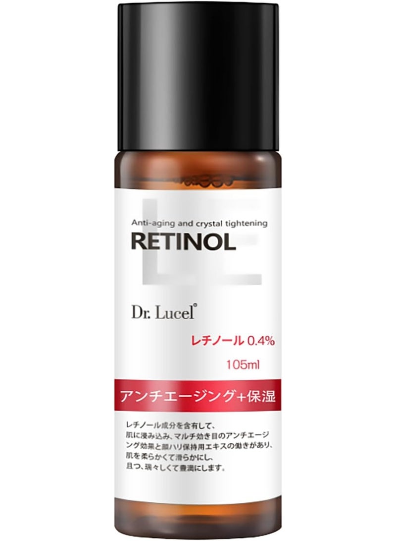 Dr. Lucel 0.4% Retinol Anti-Aging Essence Toner 105ml / Hydrates, Tightens Pores, Reduces Signs of Aging, and Promotes Smoother, Firmer skin - Image 1