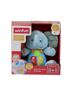 WinFun WinFun Sing N Learn with Timber the Elephant Plush Toy  - Image 1