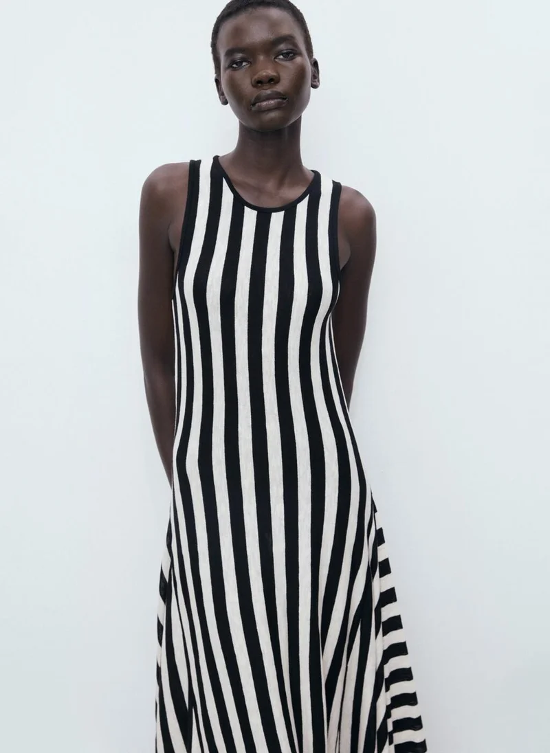 مانجو Asymmetrical low-knit dress