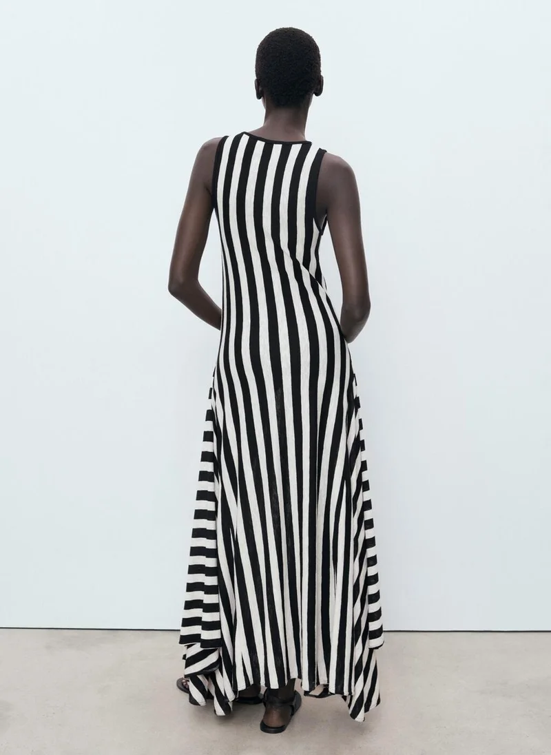 مانجو Asymmetrical low-knit dress