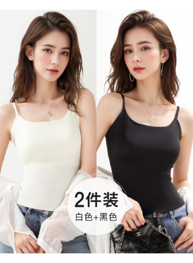 Moonbadi Thin, Breathable Bralette With Built-In Padded Inserts, Strappy Camisole For Women, No Gap Design - Image 1