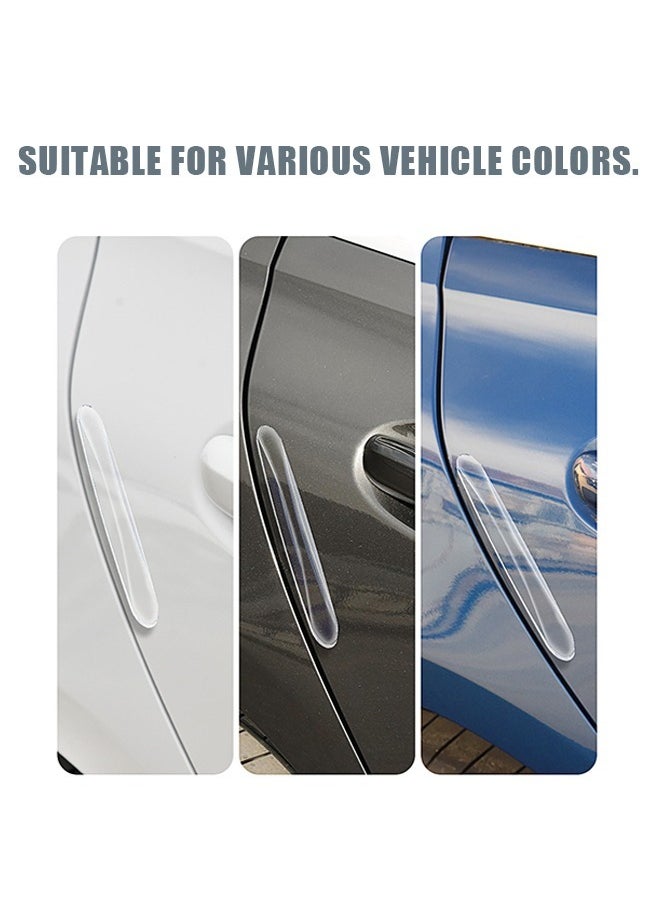 Generic 4 Pcs Car Bumper Guard Protector Sticker, Car Front Rear Bumper Protector Strip, Universal Anti Scratch Bumper Protector Long Rubber Corner Guard Anti Collision Strip (Clear)  - Image 4